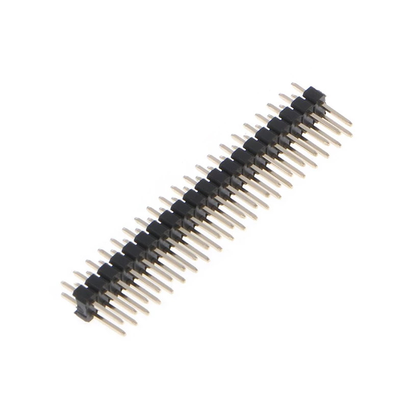 ก้างปลาตัวผู้แบบขาตรง 2 แถวx20 pin สำหรับ Raspberry Pi Zero GPIO (Pin Header Pitch 2.54 mm. Male) 2x20