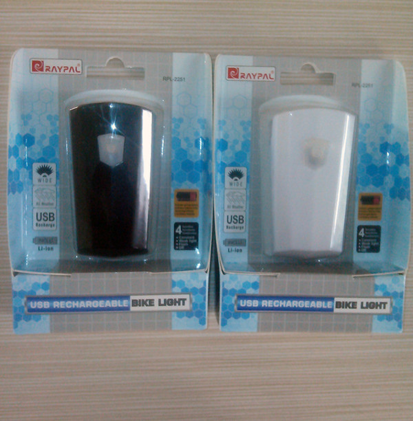 ไฟหน้าจักรยาน RAYPAL รุ่น RPL-2251 ชาร์ต USB สว่างมาก