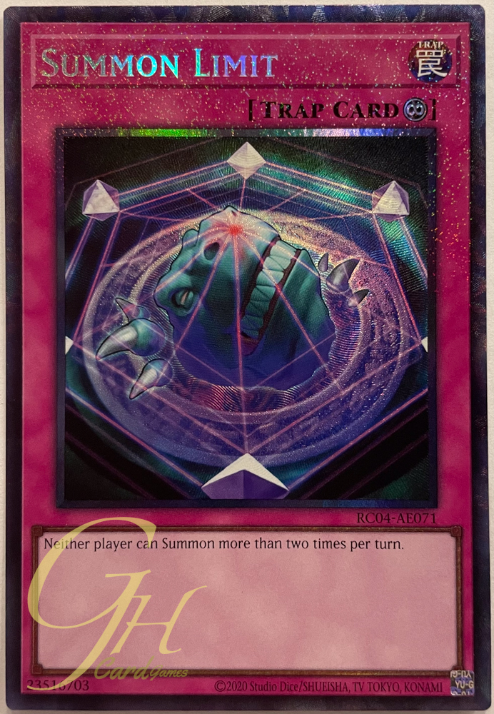 Yugioh [RC04-AE071] Summon Limit (Collector's Rare)