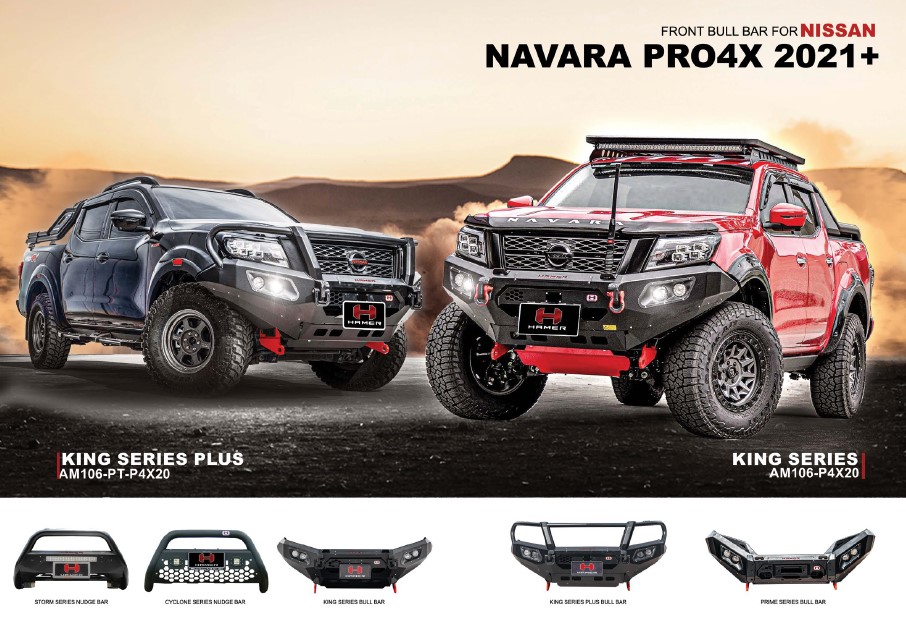 KING SERIES BULL BAR & PLUS FOR NISSAN NAVARA PRO4X 2021+