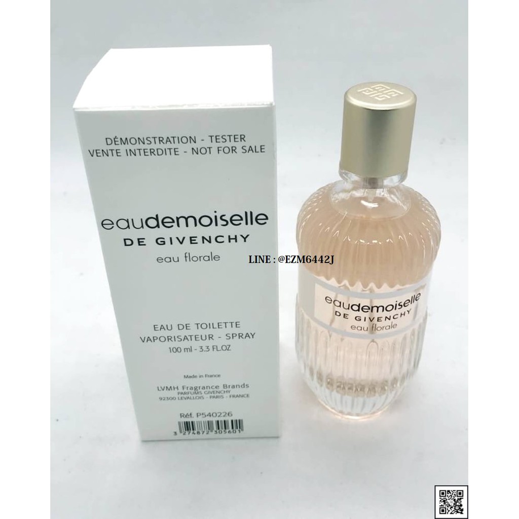 น้ำหอมแท้ GIVENCHY EAUDEMOISELLE DE GIVENCHY EAU FLORALE FOR WOMEN EAU DE TOILETTE SPRAY 100 ML TESTER BOX ของใหม่