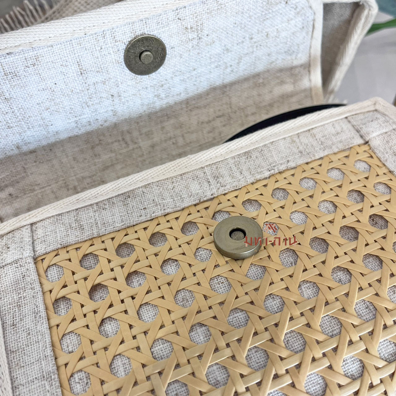 กระเป๋าสาน ฝาพับ สะพายน่ารัก กระเป๋าถือ กระเป๋าผู้หญิง กระเป๋าเด็ก สำเนา