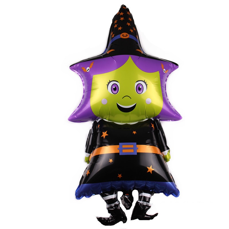 HALLOWEEN SCARY WITCH BALLOON / ลูกโป่งฮาโลวีนแม่มด (98*47cm)