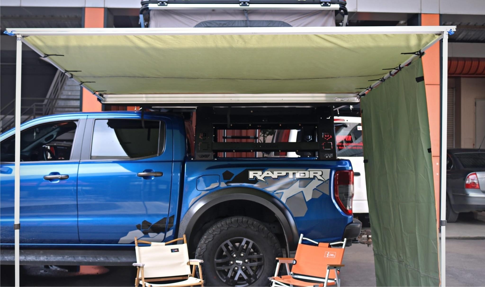 ชายข้าง ม่านข้างสีเขียว 2x2 By MaxX EQUIP