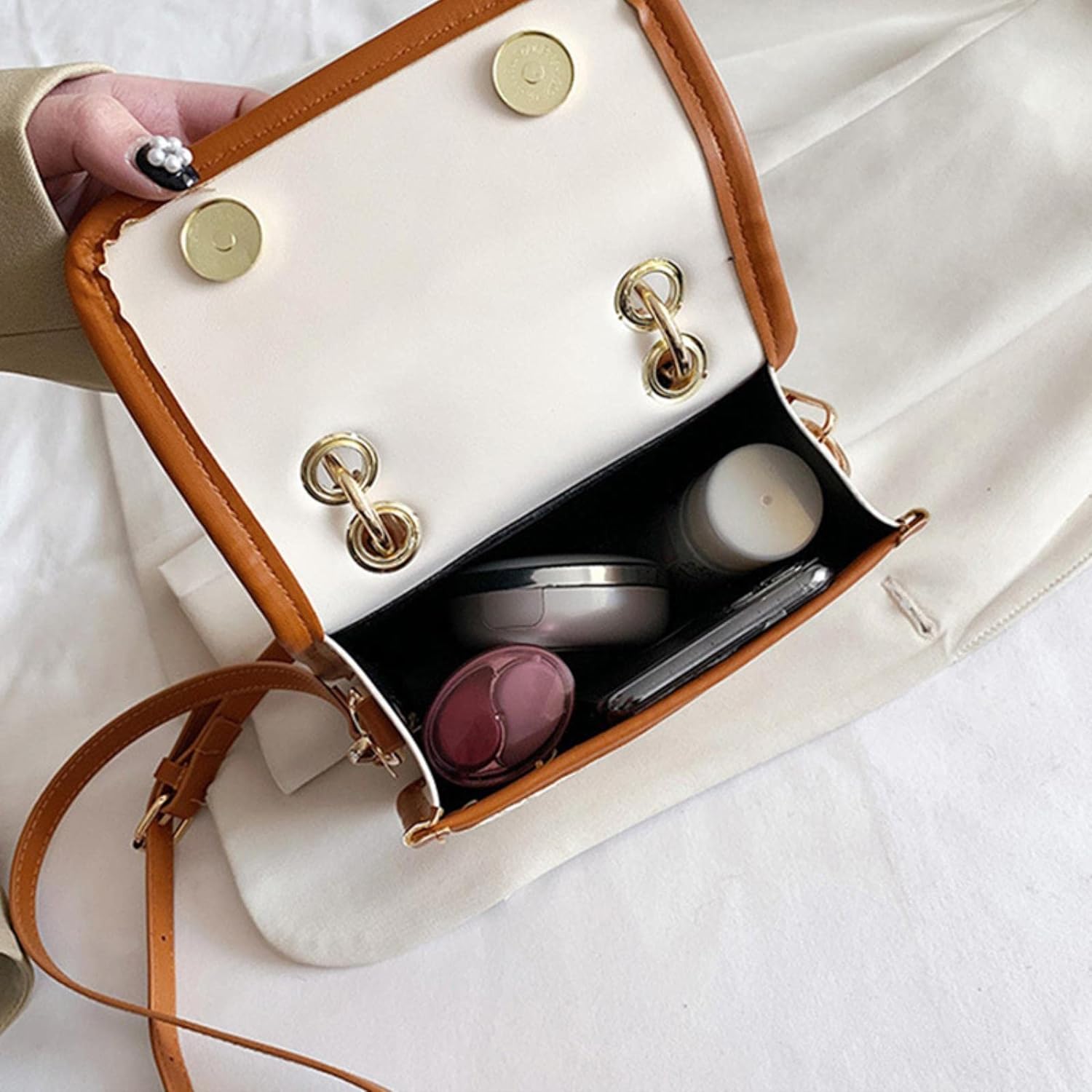 กระเป๋าสะพาย กระเป๋าคาเฟ่ กระเป๋าเกาหลี กระเป๋าหนัง 💞