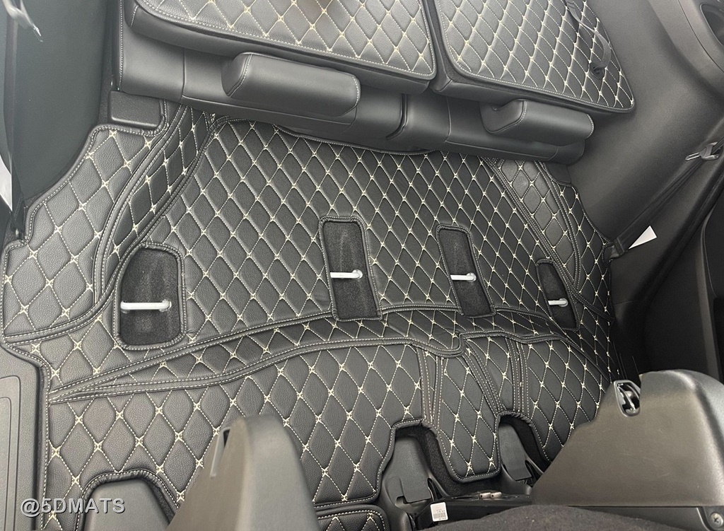 พรมปูพื้นรถยนต์ 6D HONDA BR-V 2023 พรม6D เกรดA เข้ารูป รวมแผ่นท้าย ปิดเบาะ เต็มคัน