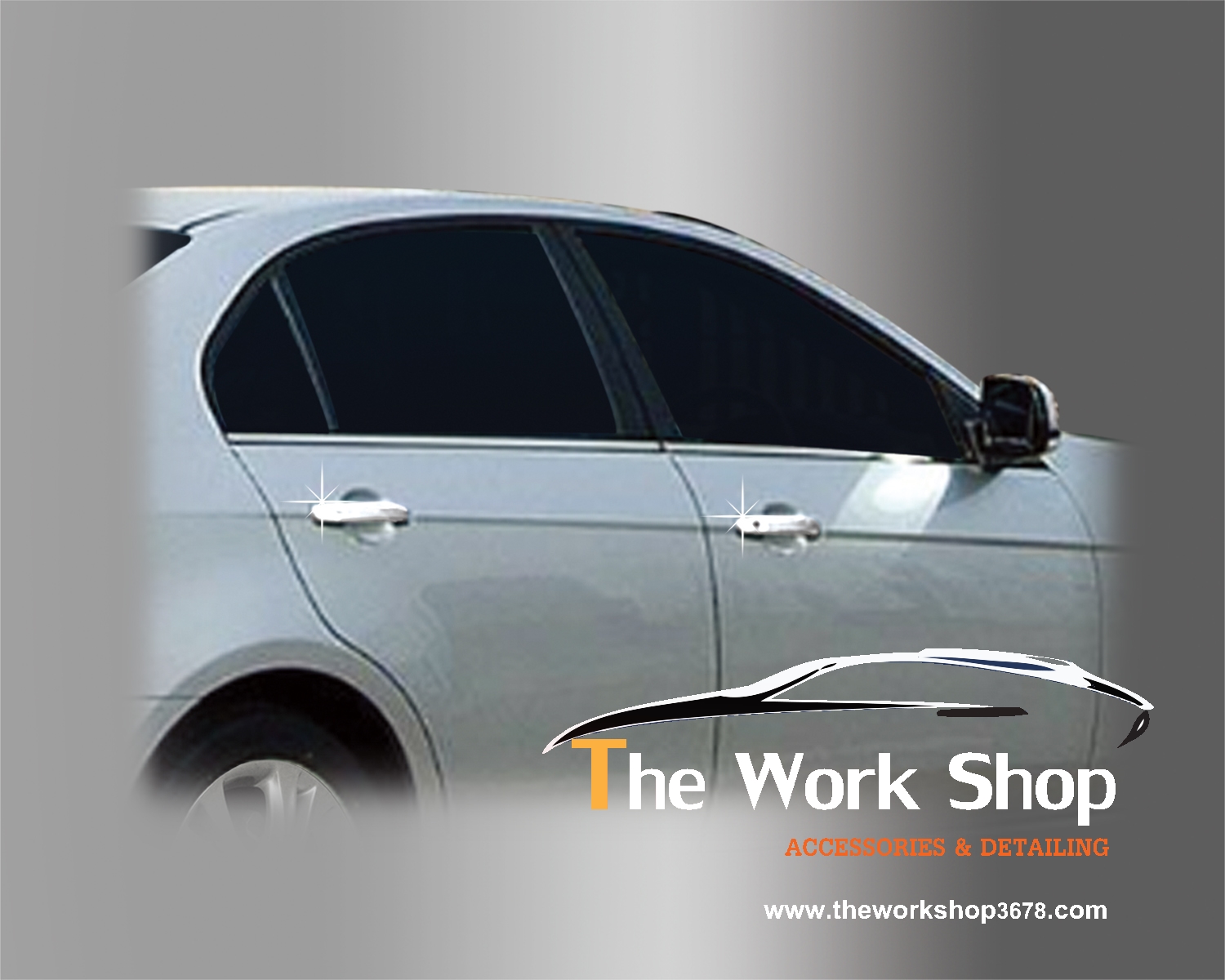 Chrome Door Handle for Captiva ( ชุดโครเมี่ยมครอบมือจับ )