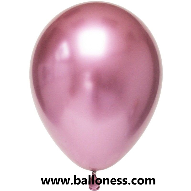 ลูกโป่ง 11 นิ้วสีชมพูโครเมี่ยม / 11 Chrome Pink (1แพค 100 ใบ)
