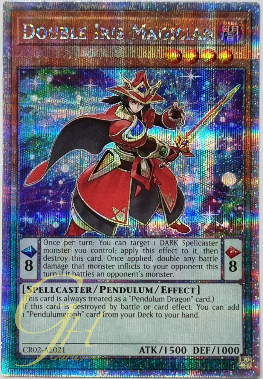 Yugioh [CR02-AE021] Double Iris Magician (Quarter Century Secret Rare)
