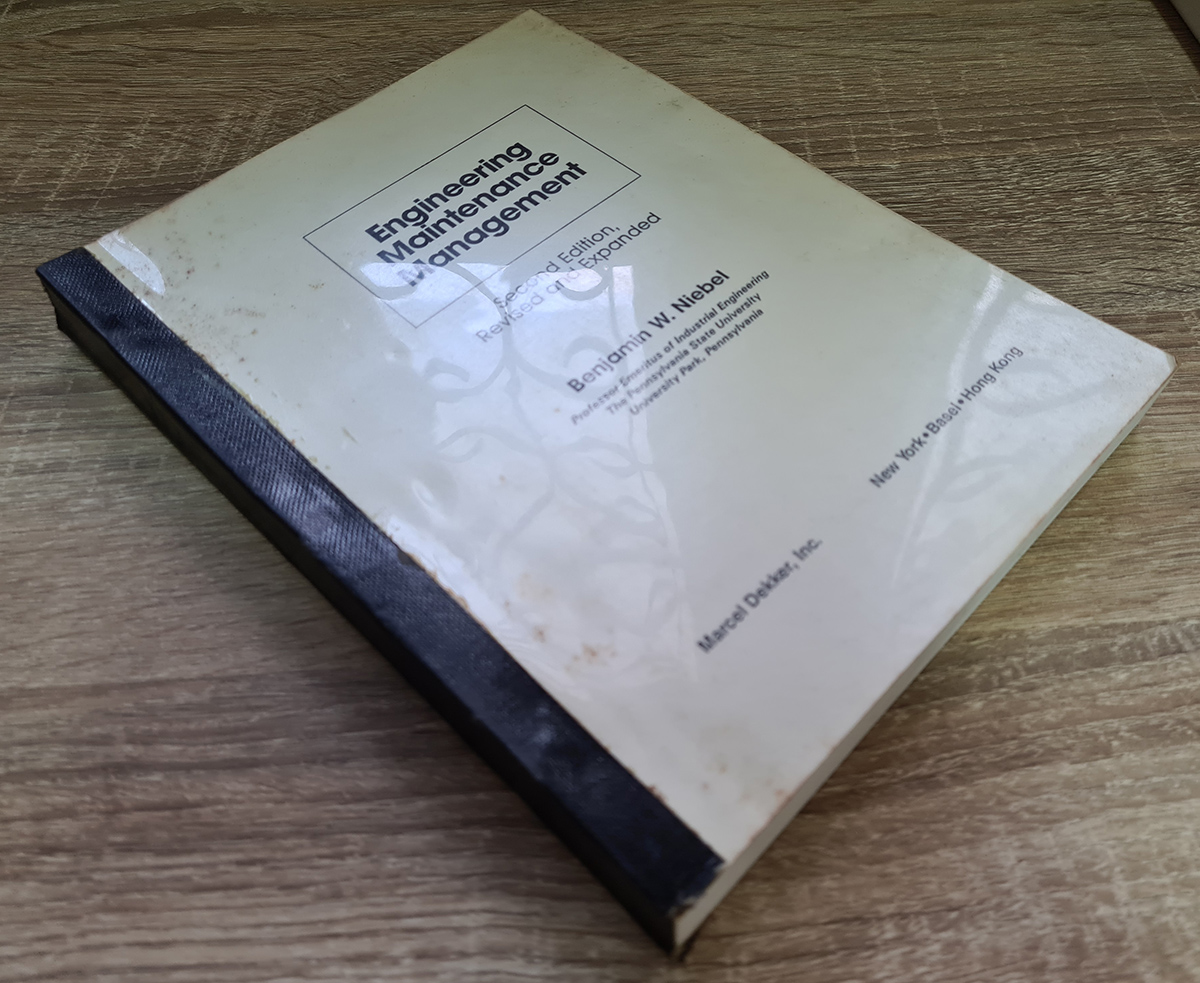 หนังสือเรียน Engineering Maintenance Management Benjamin W. Niebel