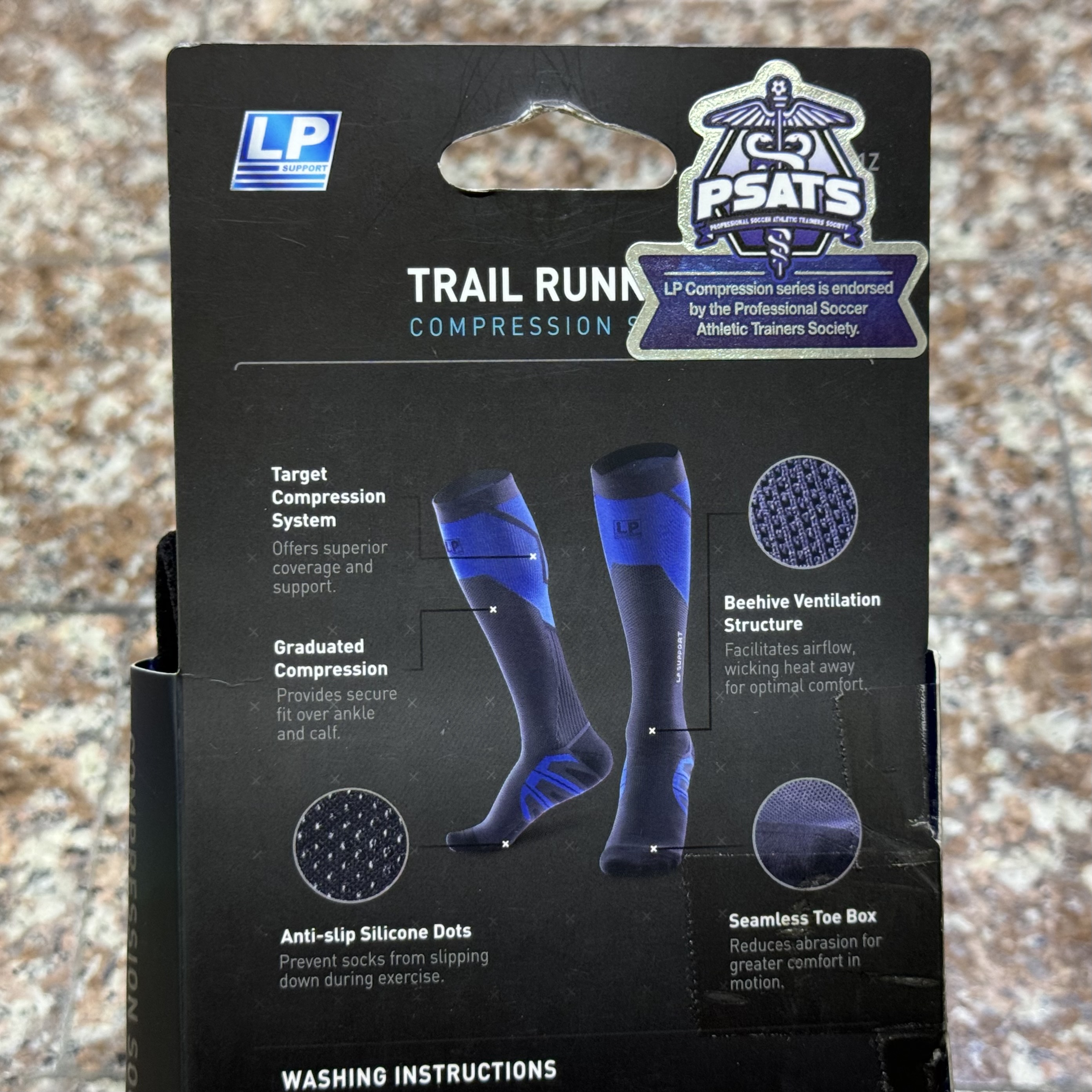 ถุงเท้าวิ่ง LP Trail Running Compression Full Socks (M)