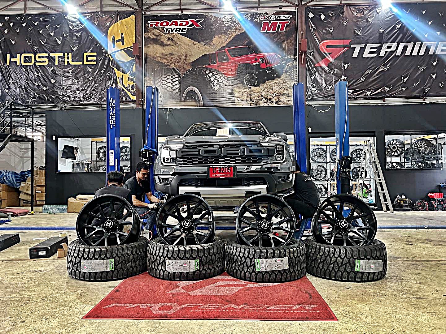 ส่งงาน RAPTOR V6 หล่อจบ ที่ Step9 ล้อแท้ HOSTILE H113