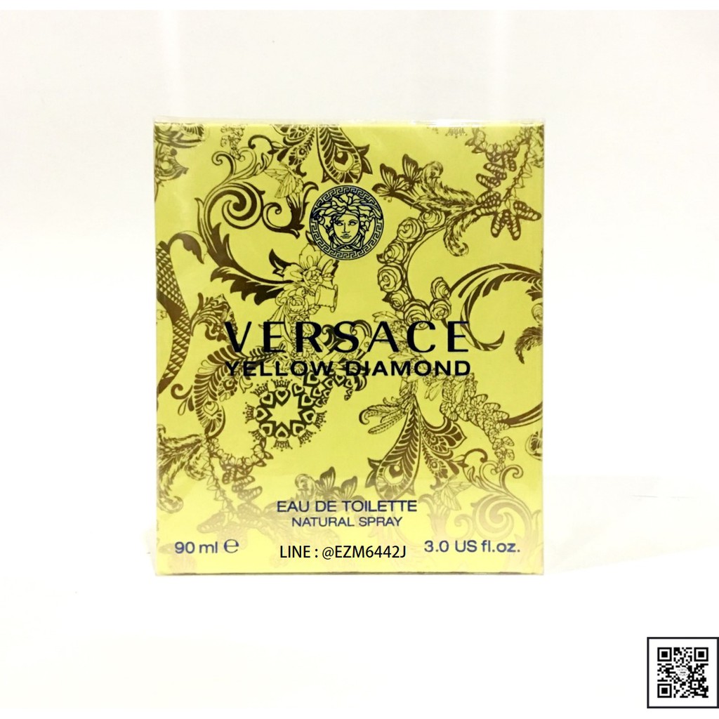 น้ำหอมแท้ VERSACE YELLOW DIAMOND FOR WOMEN EAU DE TOILETTE SPRAY 90 ML COUNTER BOX ของใหม่ กล่องขายซีล เหมือนกับห้าง