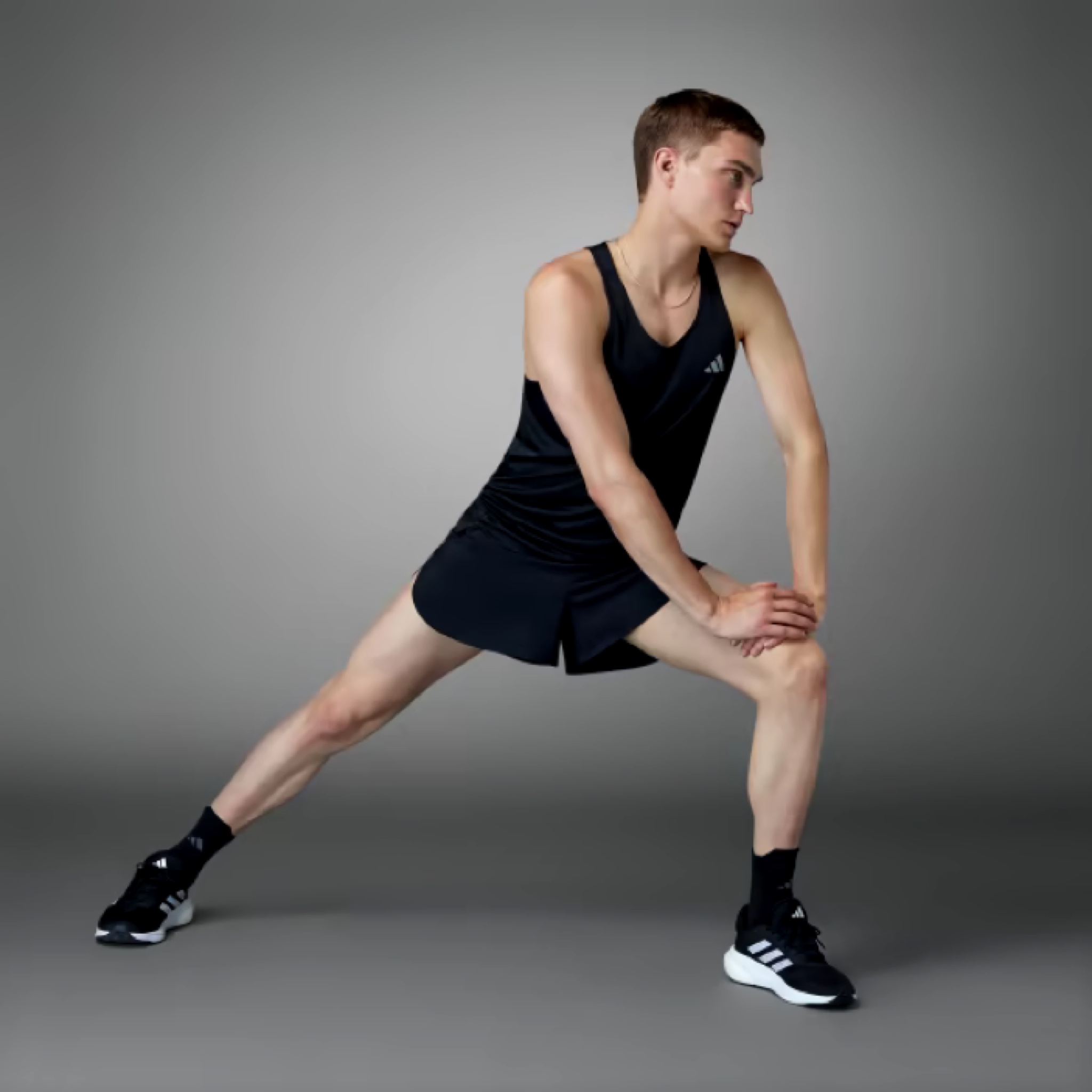 เสื้อวิ่ง Adidas OTR Running Singlet ‘BLACK’ (M,L)