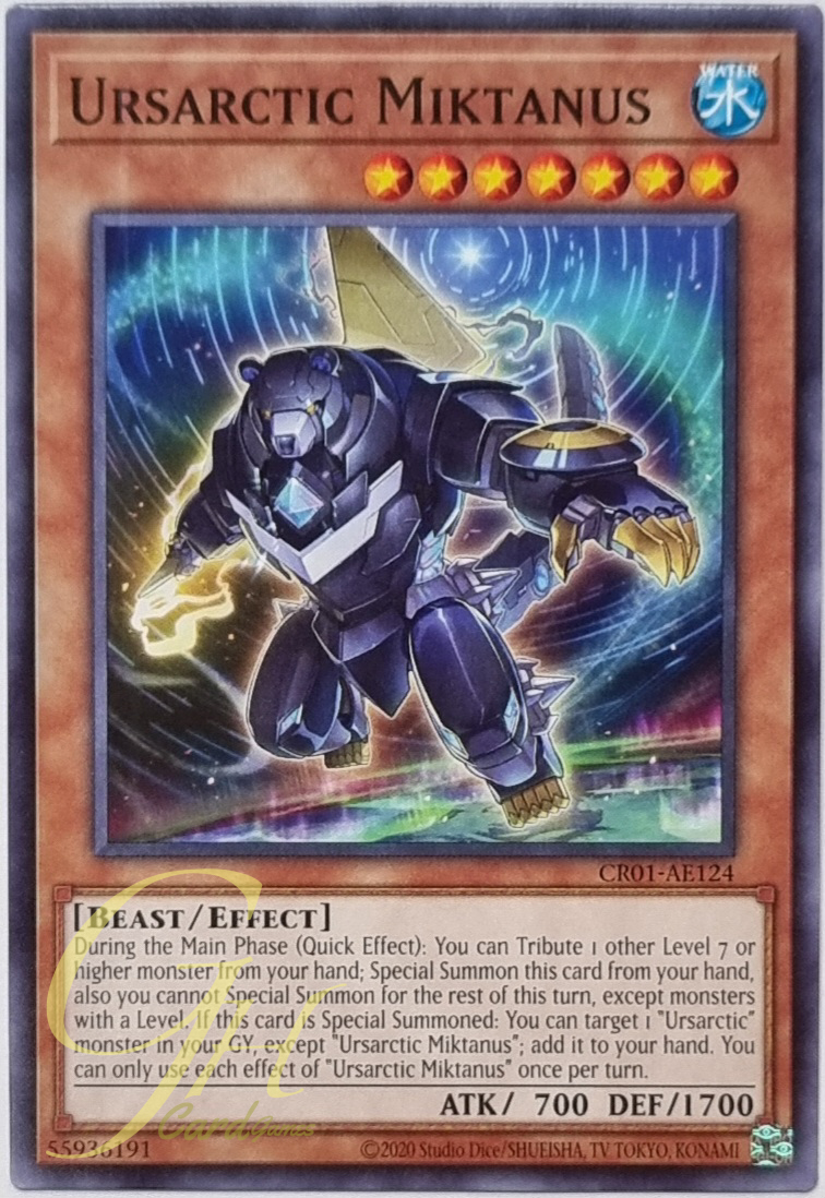 Yugioh [CR01-AE124] Ursarctic Miktanus (Common)