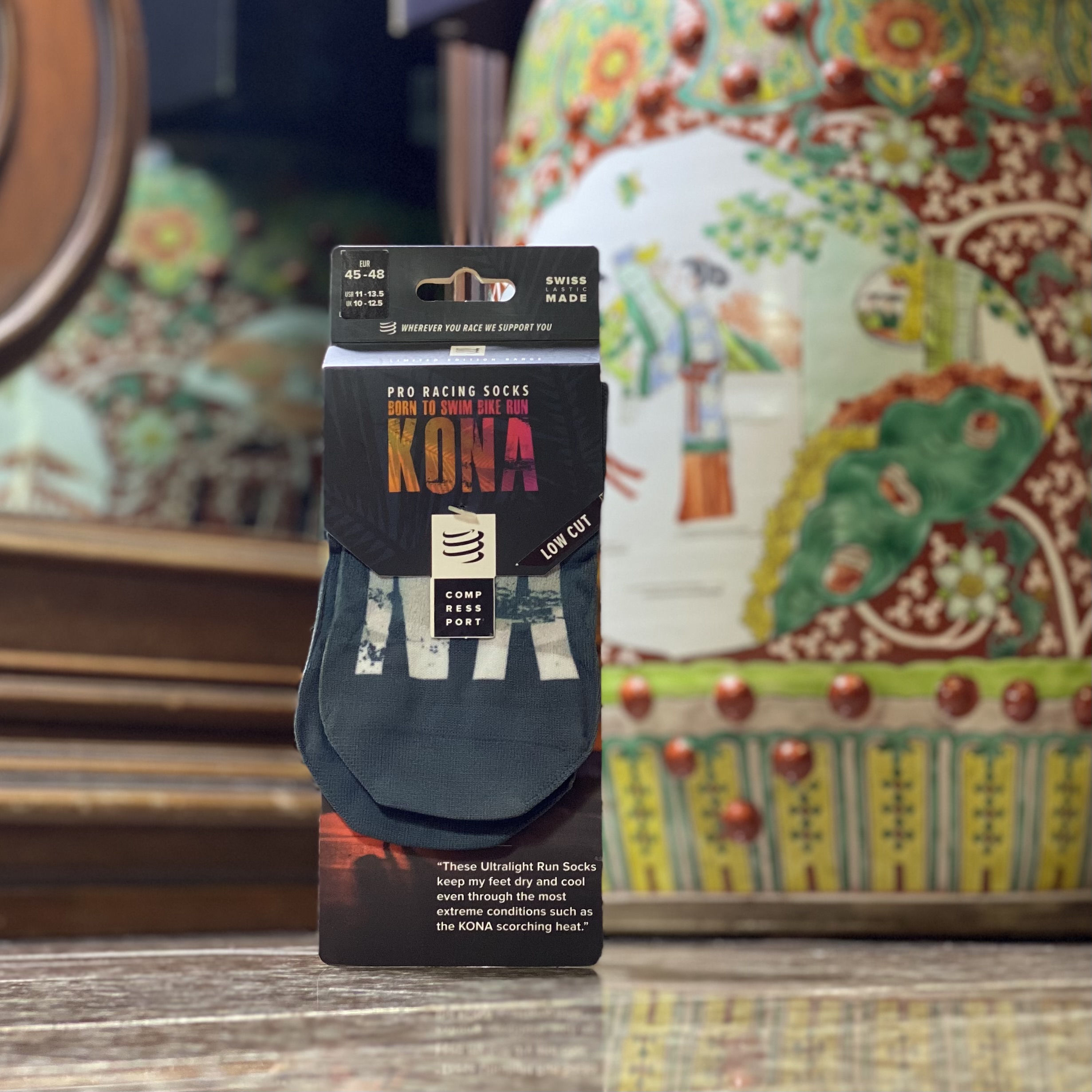 ถุงเท้าวิ่ง Compressport Pro Racing Socks ‘LIMITED’ Kona (T2,T4)