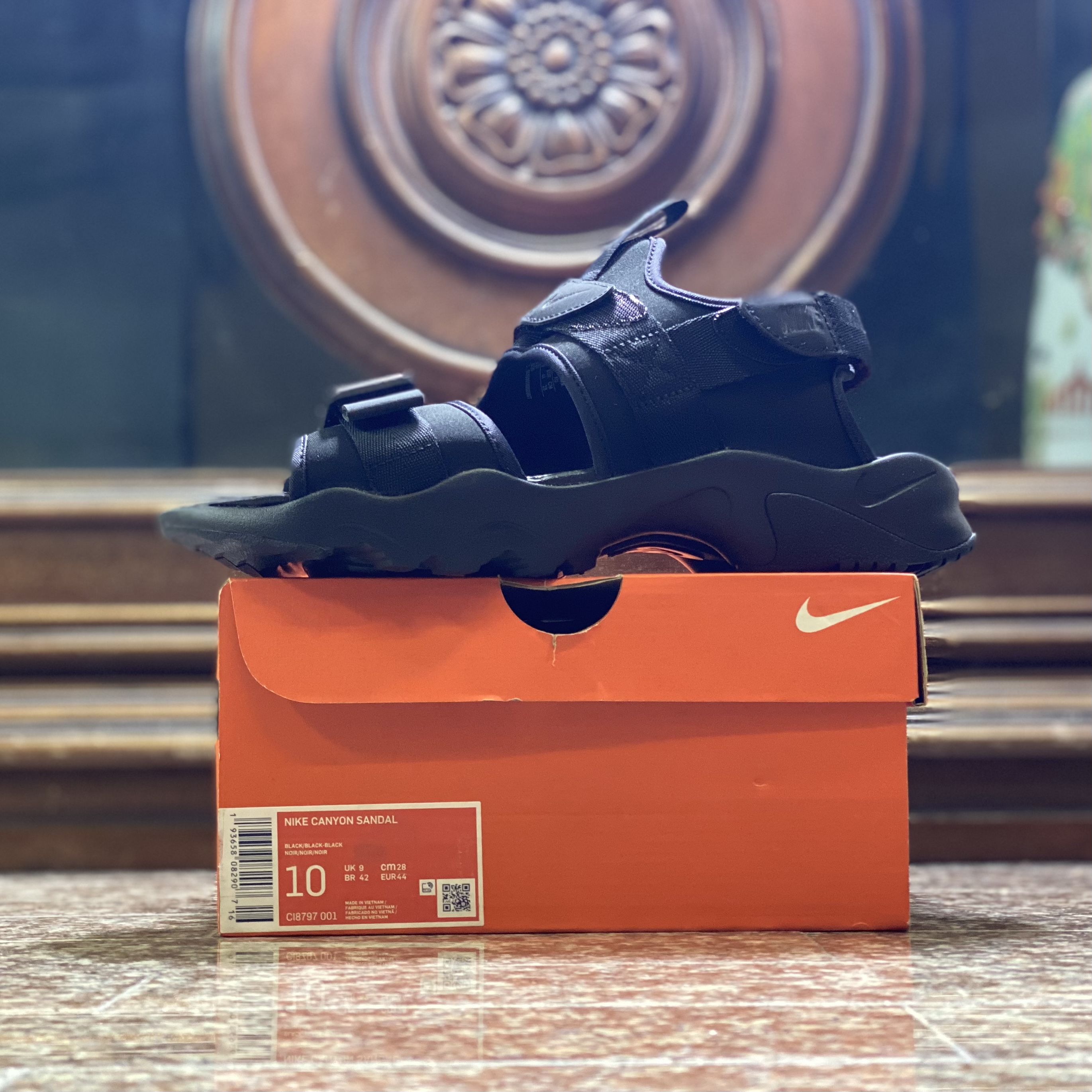 รองเท้า Nike Canyon Sandal ‘TripleBlack’ (M10/11US)