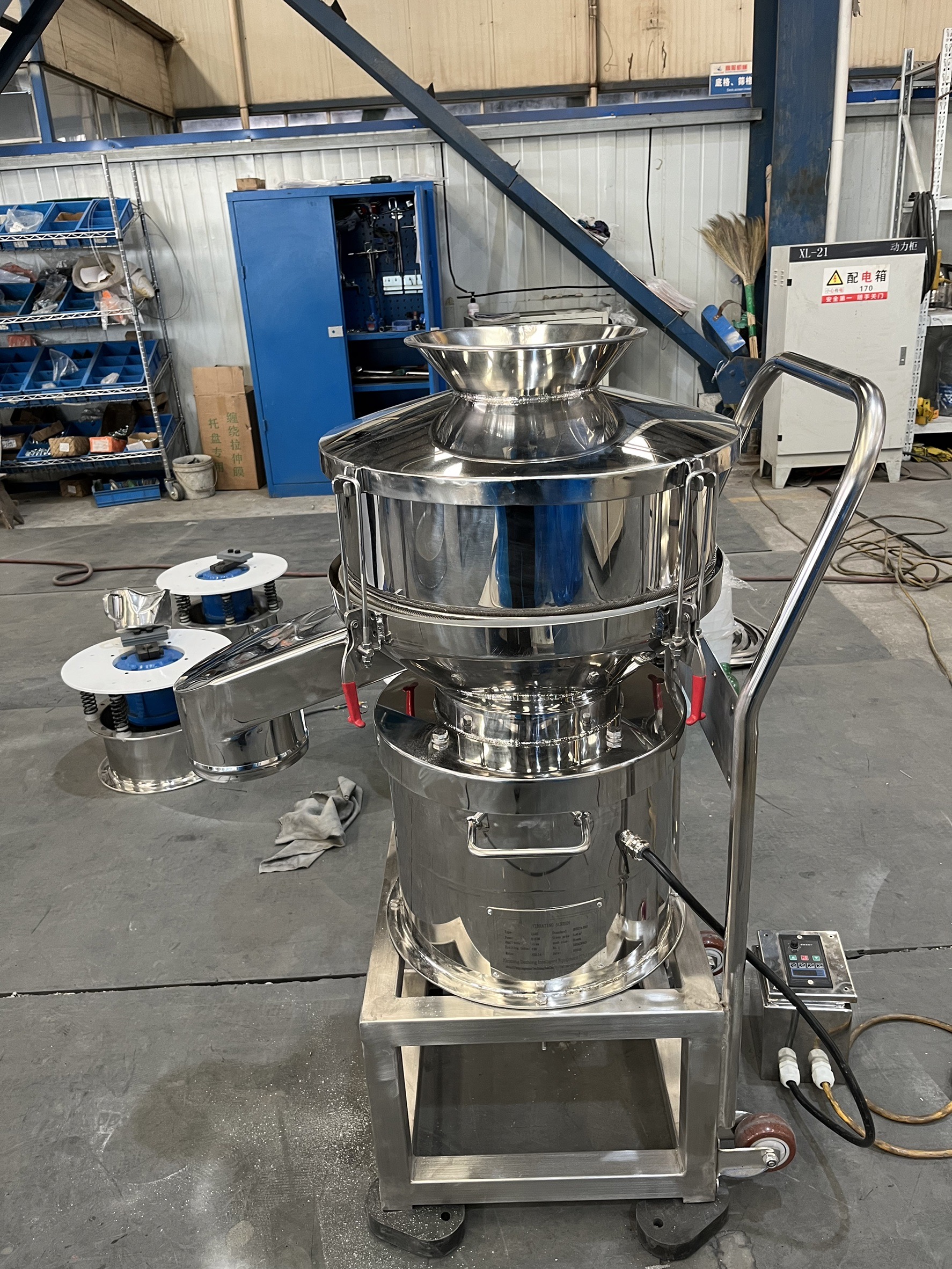 🌈15808 เครื่องร่อนผงยา เครื่องสั่นแยกขนาด เขย่าแยกสาร xxsd รุ่น 450