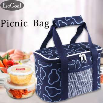 JvGood Lunch Box ระเป๋าเก็บอุณหภูมิ กระเป๋าเก็บความร้อน-เย็น กระเป๋าใส่อาหาร อเนกประสงค์ จัดระเบียบ Lunch Bag Picnic Bag Hot Bag Cooler Bag