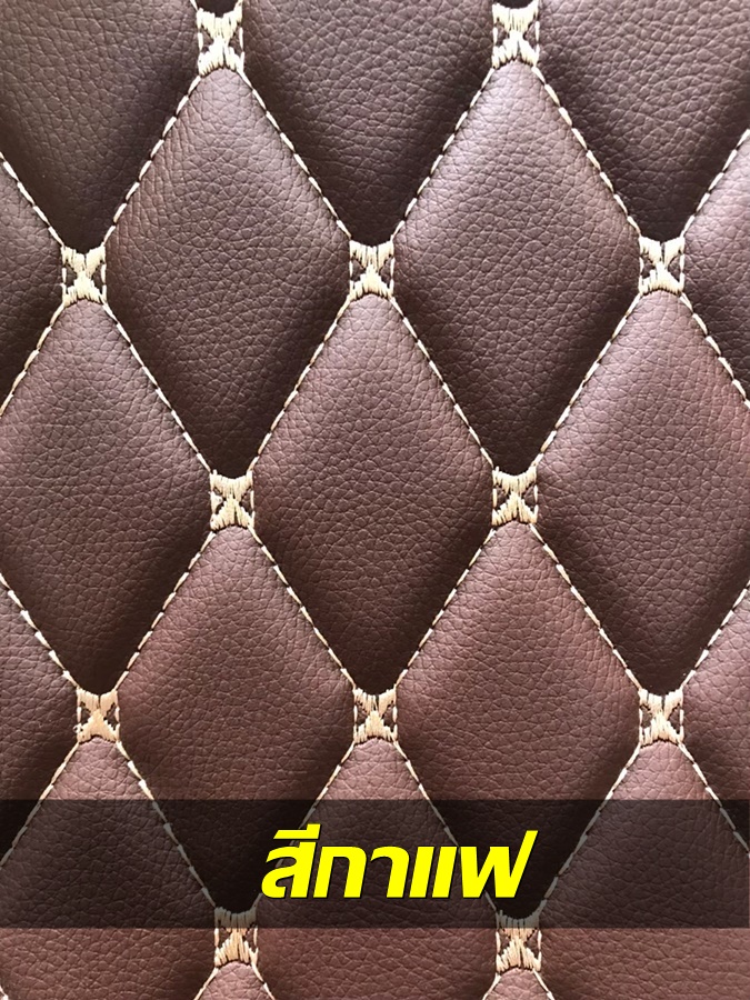 HYUNDAI STARGAZER 7ที่นั่ง แผ่นปูท้ายรถ แผ่นปิดเบาะหลัง พรม6D ฮุนได สตาร์เกเซอร์ สีกาแฟ เข้ารูป 5ชิ้น