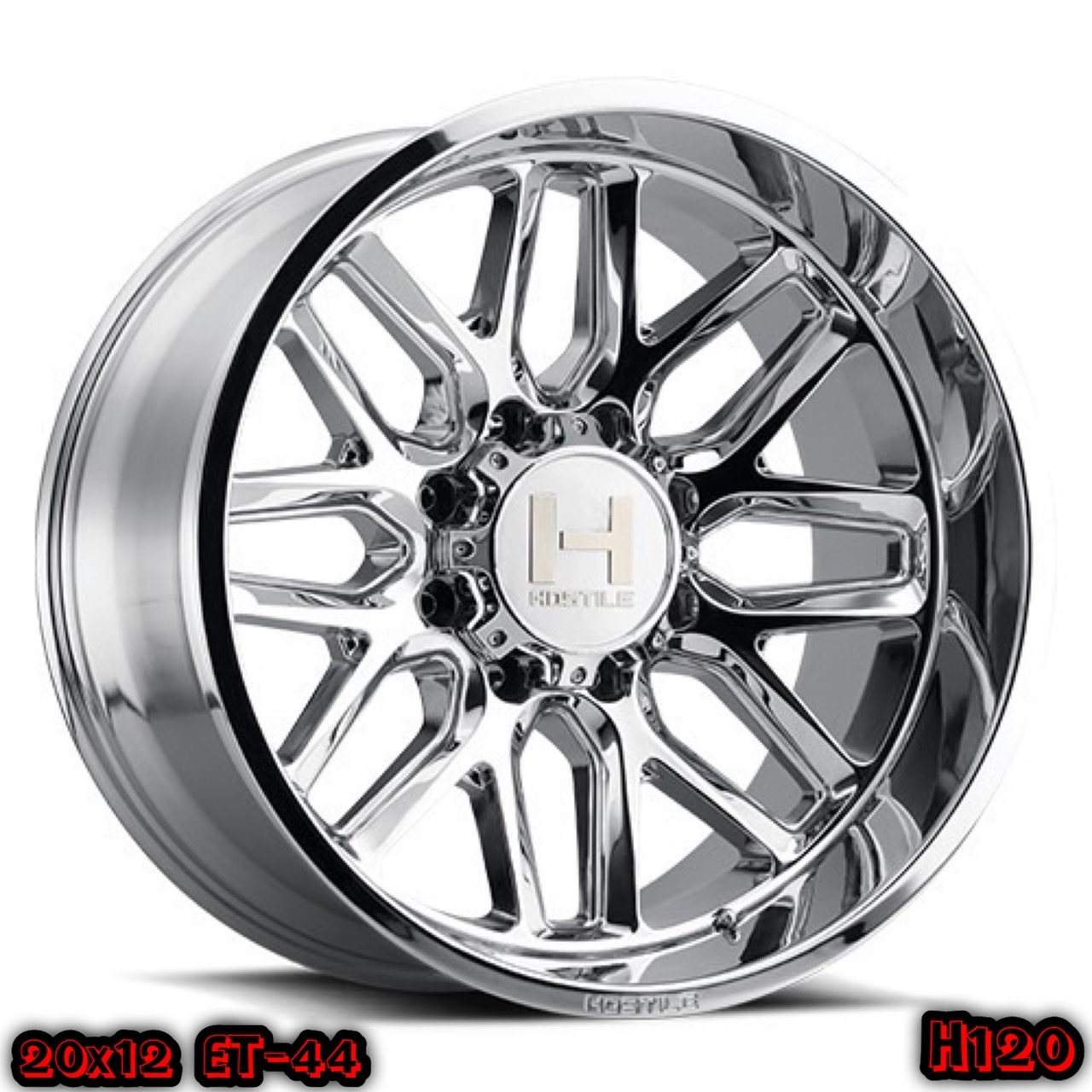 HOSTILE H120 ขอบ20 สีโครเมี่ยม นำเข้าโดย STEP9