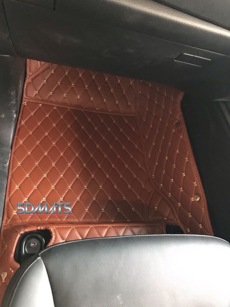 พรมปูพื้นรถยนต์6D ISUZU D-MAX 4Dr. 2020 สีน้ำตาล รุ่นVIP หนาพิเศษ เต็มคัน