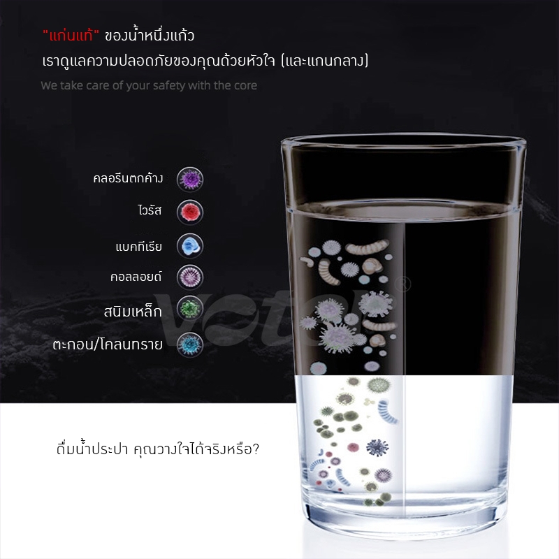 เครื่อง-ซิ้งกดน้ำในตัว กรอกน้ำและมีระบบทำความร้อน V-E