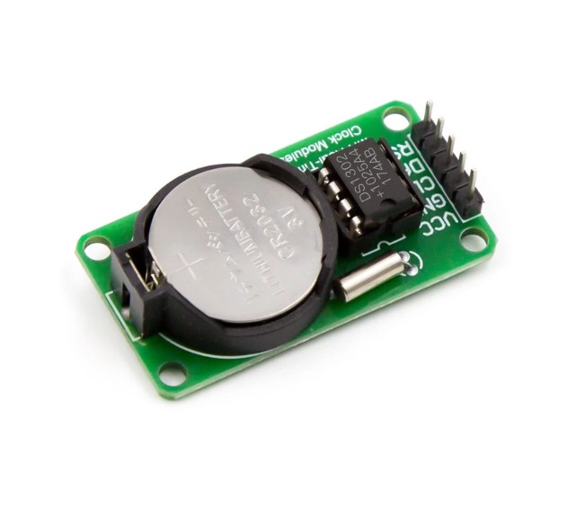 โมดูลฐานเวลานาฬิกาจริงDS1302 พร้อมถ่านCR2032 3V. (DS1302 Real Time Clock Module) DS1302