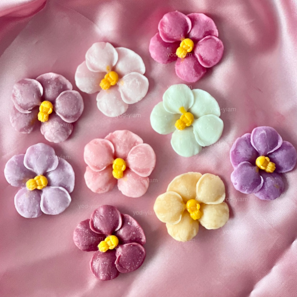 แม่พิมพ์อะลัว สัมปันนี ดอกไม้คัดลายสวย ขนาด 5ซม