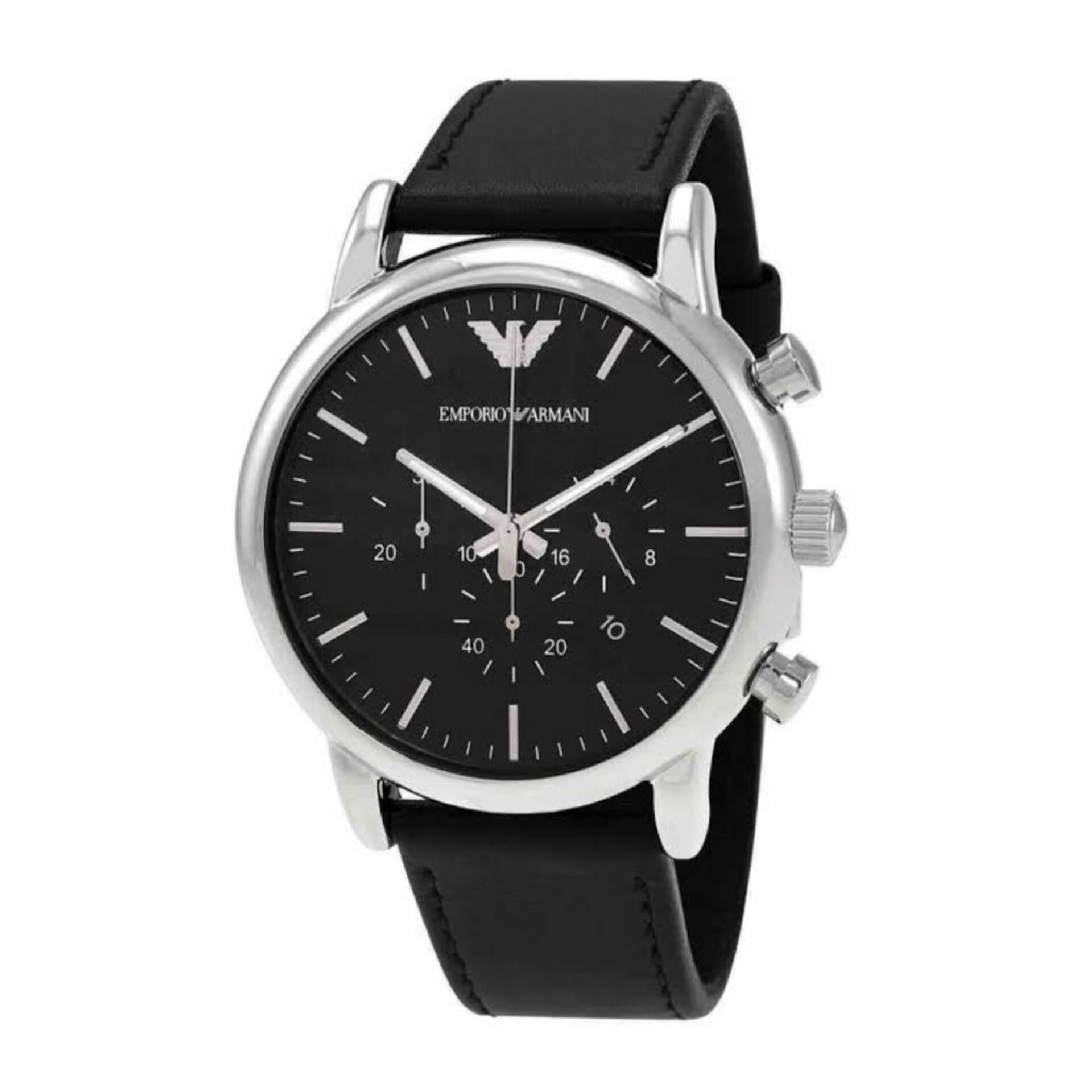 นาฬิกา Emporio Armani Classic Chronograph Black Dial Men's Watch AR1828 Size 46 mm