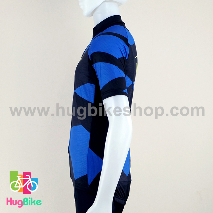 เสื้อจักรยานแขนสั้นทีม MAAP 16 (16) สีดำน้ำเงิน