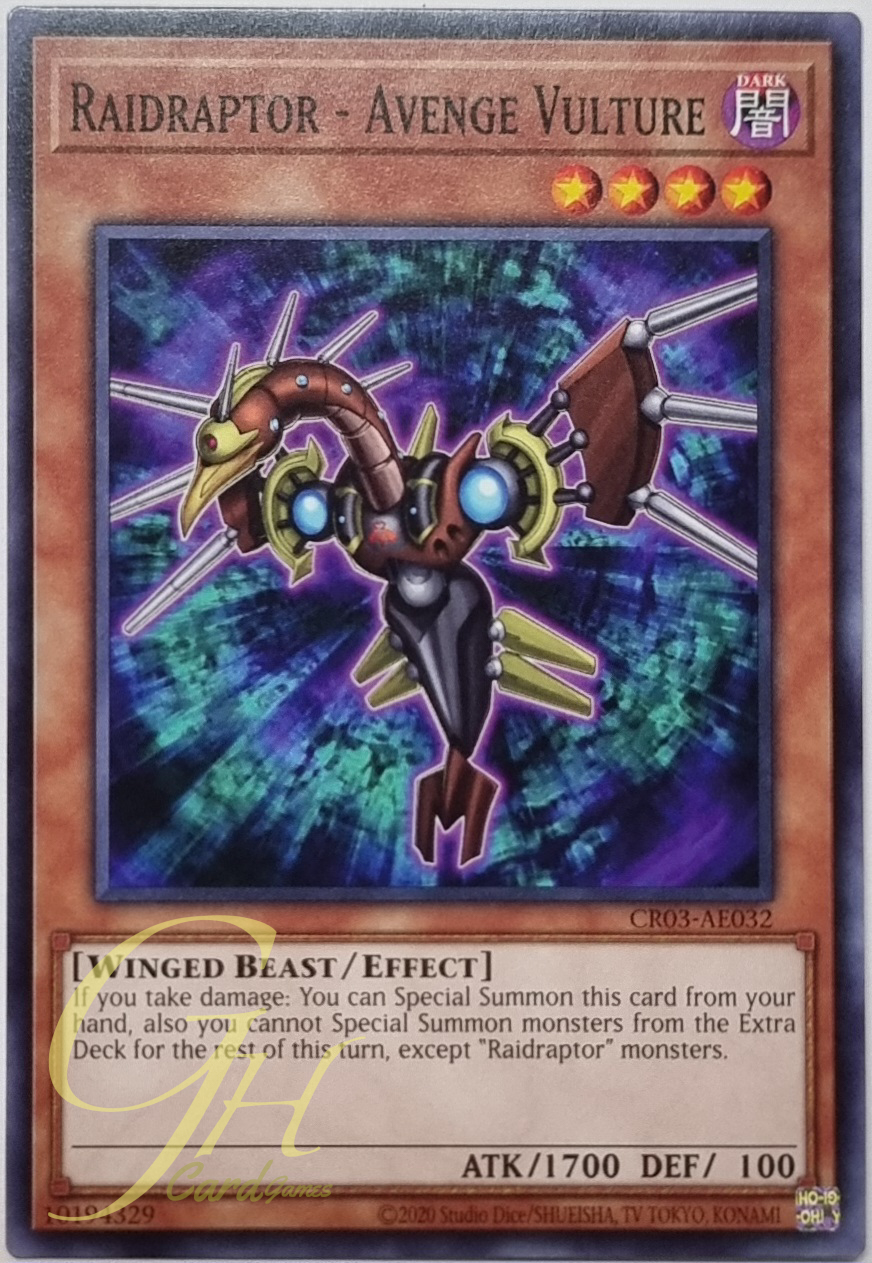 Yugioh [CR03-AE032] Raidraptor - Avenge Vulture (Common)