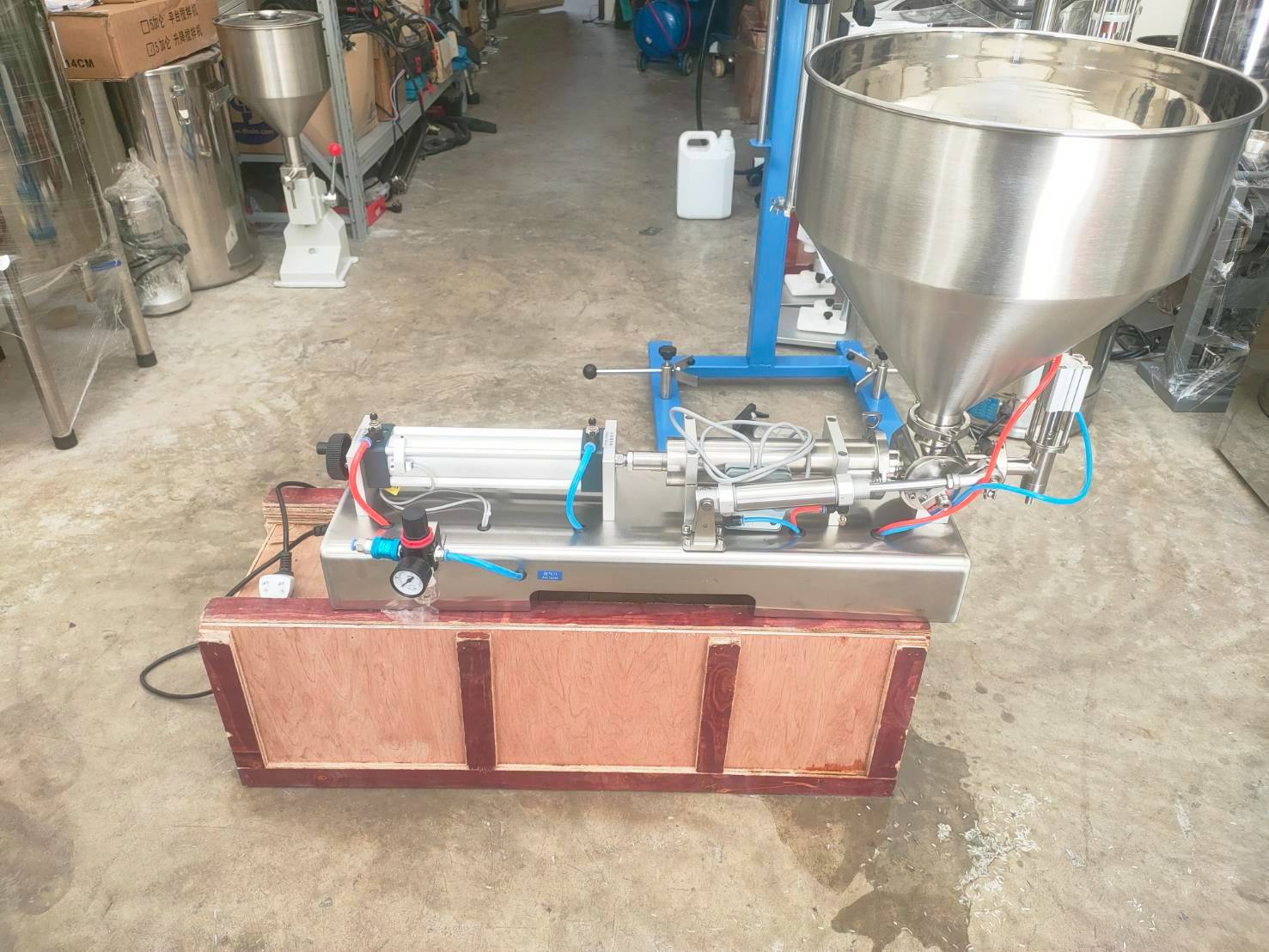 เครื่องบรรจุของเหลวแบบแนวนอน ครีม ซอสอาหาร ซอสมะเขือ G1WTD