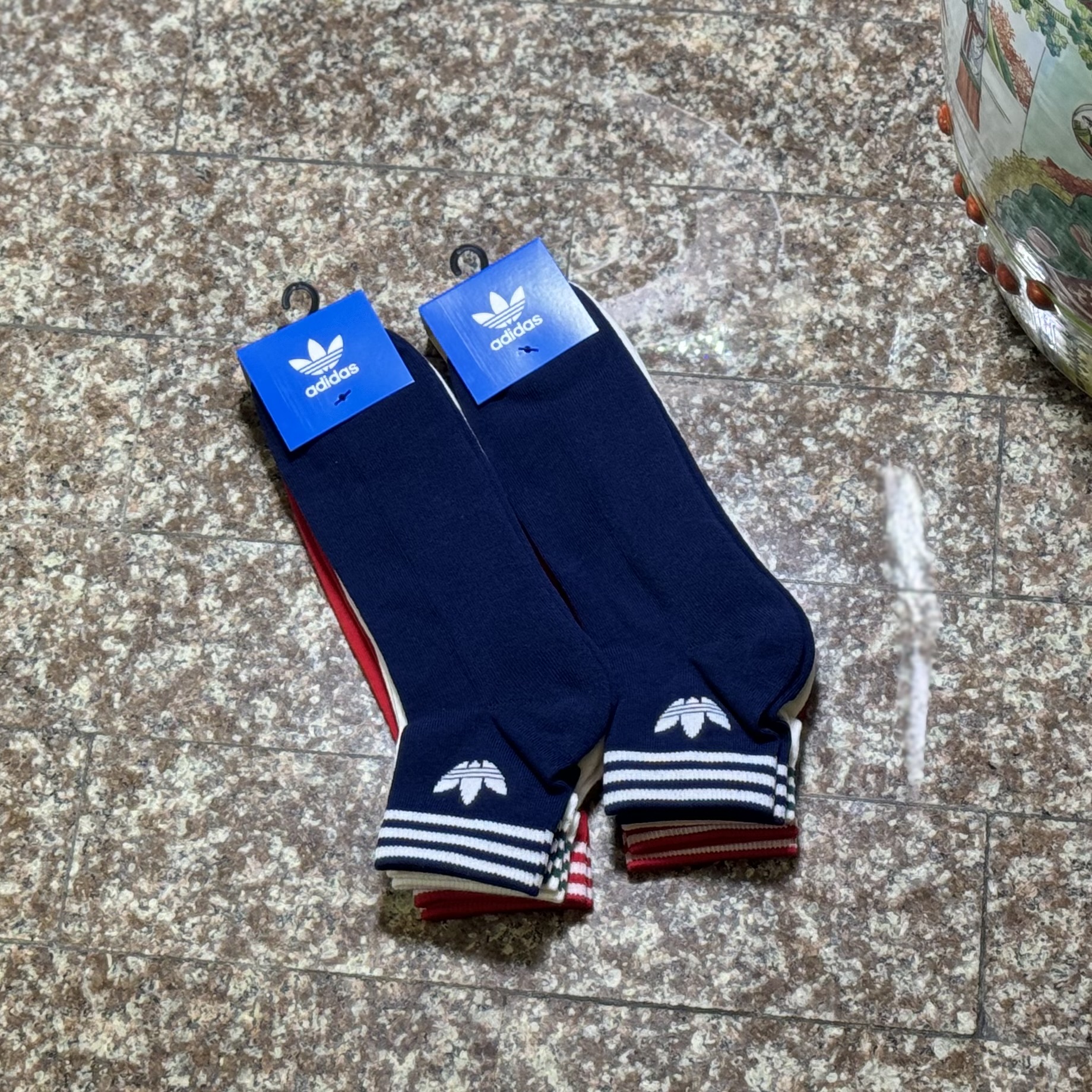ถุงเท้า Adidas Originals Trefoil Ankle Socks (L) #แพค3คู่