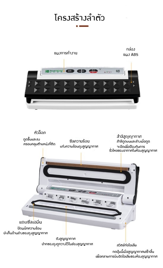 🌈12628 เครื่องซีลสูญญากาศ FW-2013 ⌀ 30cm