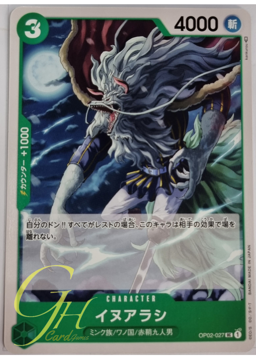 One Piece Card Game [OP02-027] Inuarashi (Uncommon)