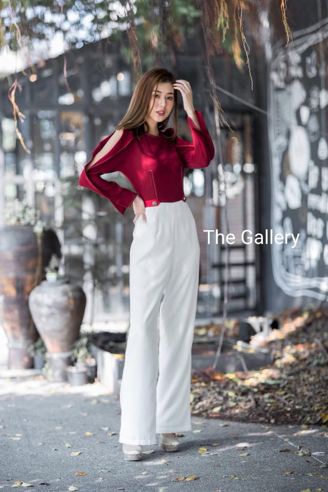 ชุดจั้มสูทขายาวตัดต่อสี