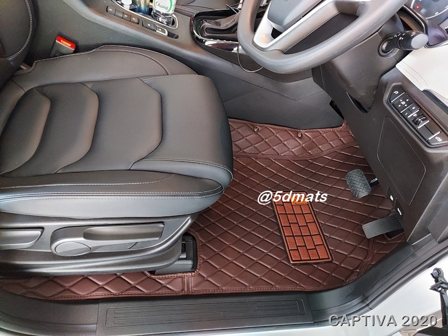พรมปูพื้นรถยนต์ CHEVROLET CAPTIVA 2020 พรม5D VIP ลายสามมิติ เต็มคัน 9ชิ้น รวมแผ่นท้าย +ปิดเบาะ