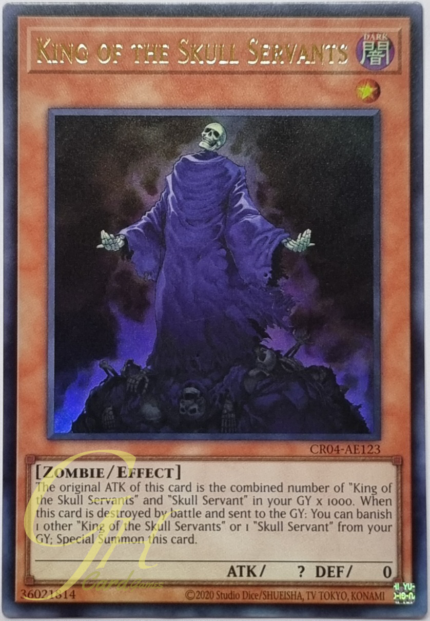 Yugioh [CR04-AE123] King of the Skull Servants (Ultra Rare)