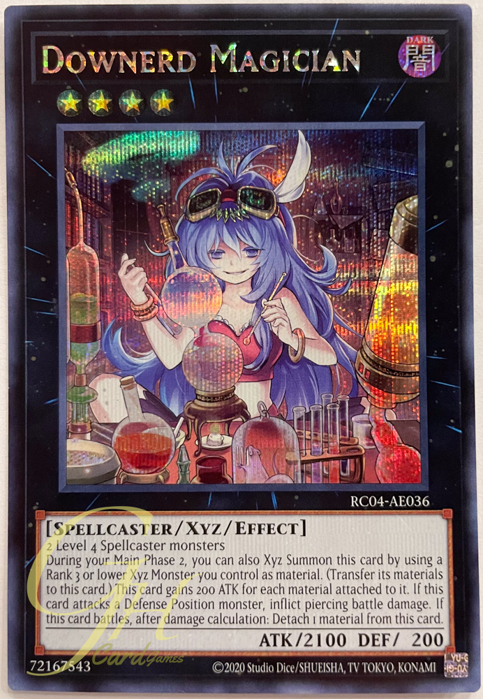 Yugioh [RC04-AE036] Downerd Magician (Secret Rare)
