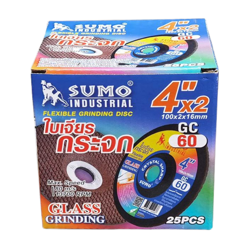 ใบเจียรกระจก 4" หนา 2 มิล รุ่น GC60 SUMO