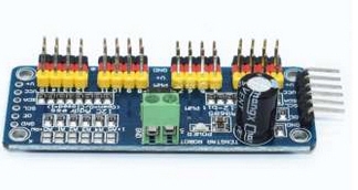 บอร์ดขับServo motor 16 ตัวเชื่อมต่อแบบ I2C (PCA9685 16 Ch. 12Bit PWM)