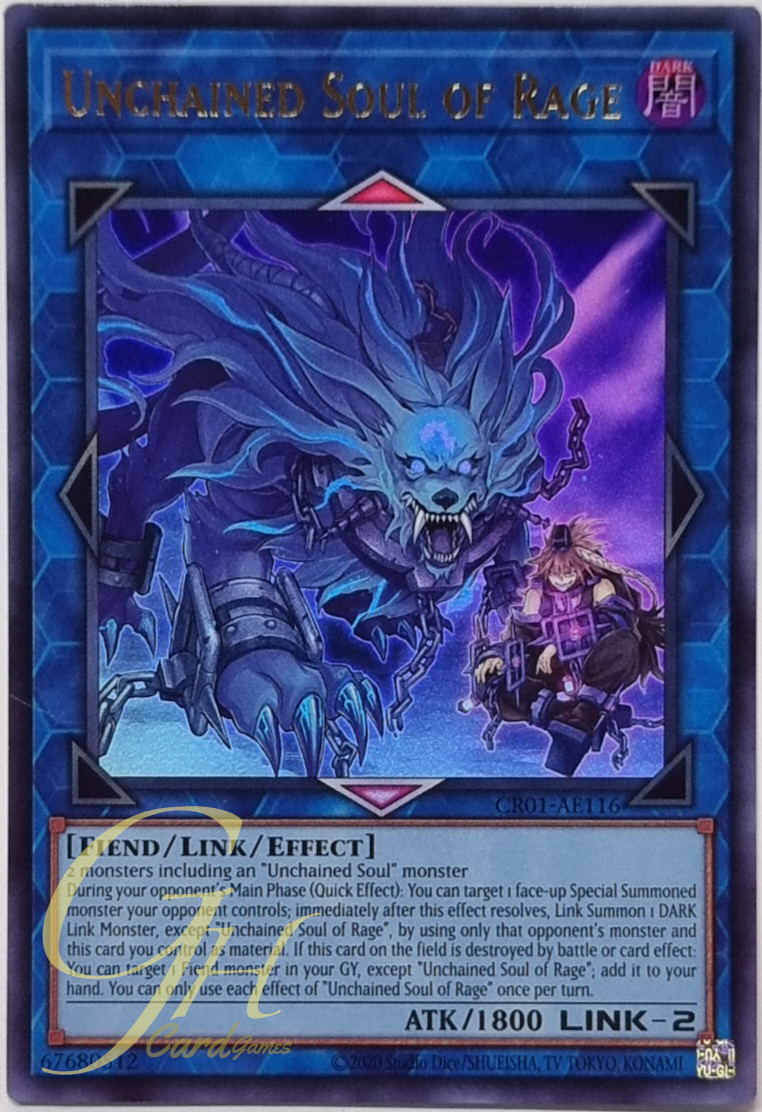 Yugioh [CR01-AE116] Unchained Soul of Rage (Ultra Rare)