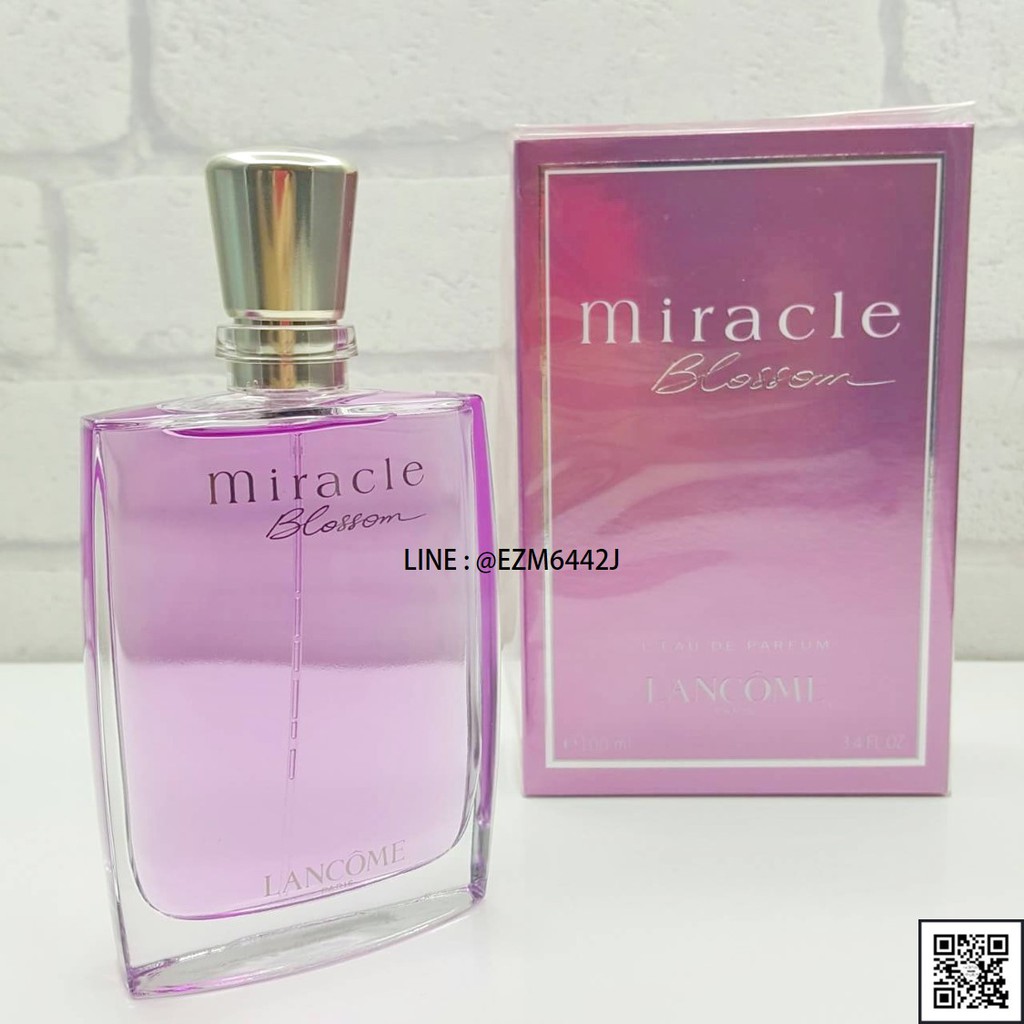 น้ำหอมแท้ LANCOME MIRACLE BLOSSOM FOR WOMEN EAU DE PARFUM SPRAY 100 ML ของใหม่ กล่องขายซีล เหมือนกับห้าง