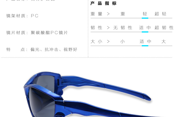แว่นตาจักรยาน รุ่น Windproof พร้อมกล่องแว่นตา