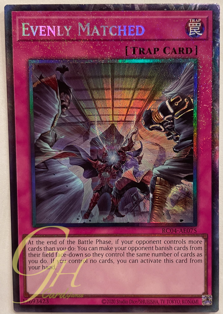 Yugioh [RC04-AE075] Evenly Matched (Collector's Rare)