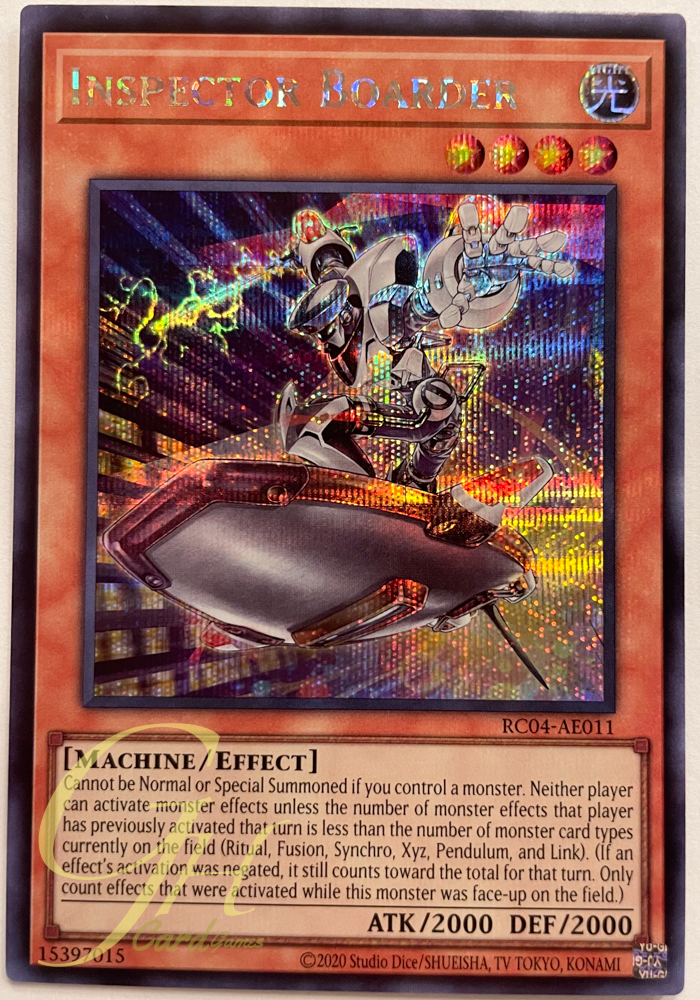 Yugioh [RC04-AE011] Inspector Boarder (Secret Rare)