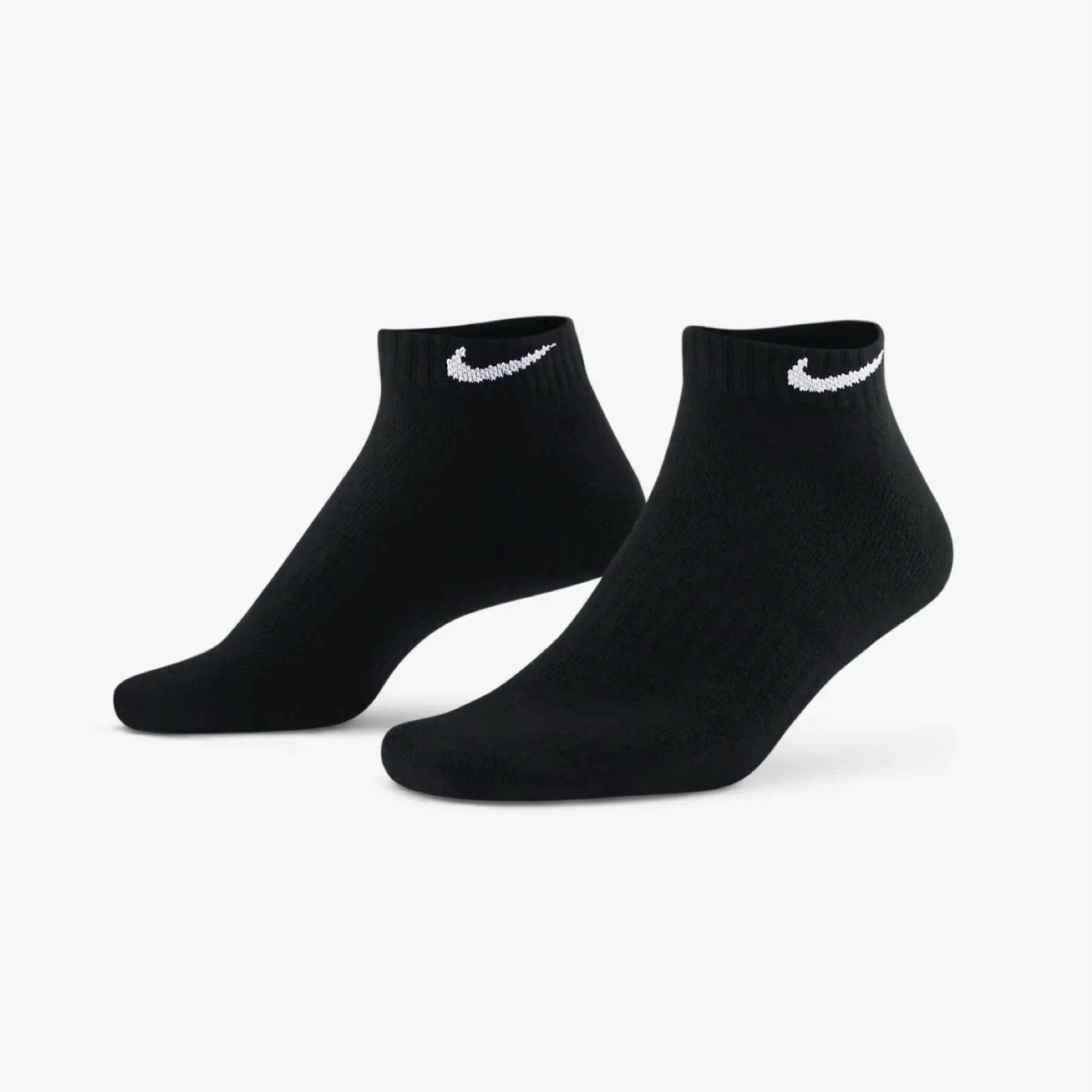 ถุงเท้า Nike EveryDay Cushioned Ankle Socks ‘Black’ #แพค3คู่ (M,L)