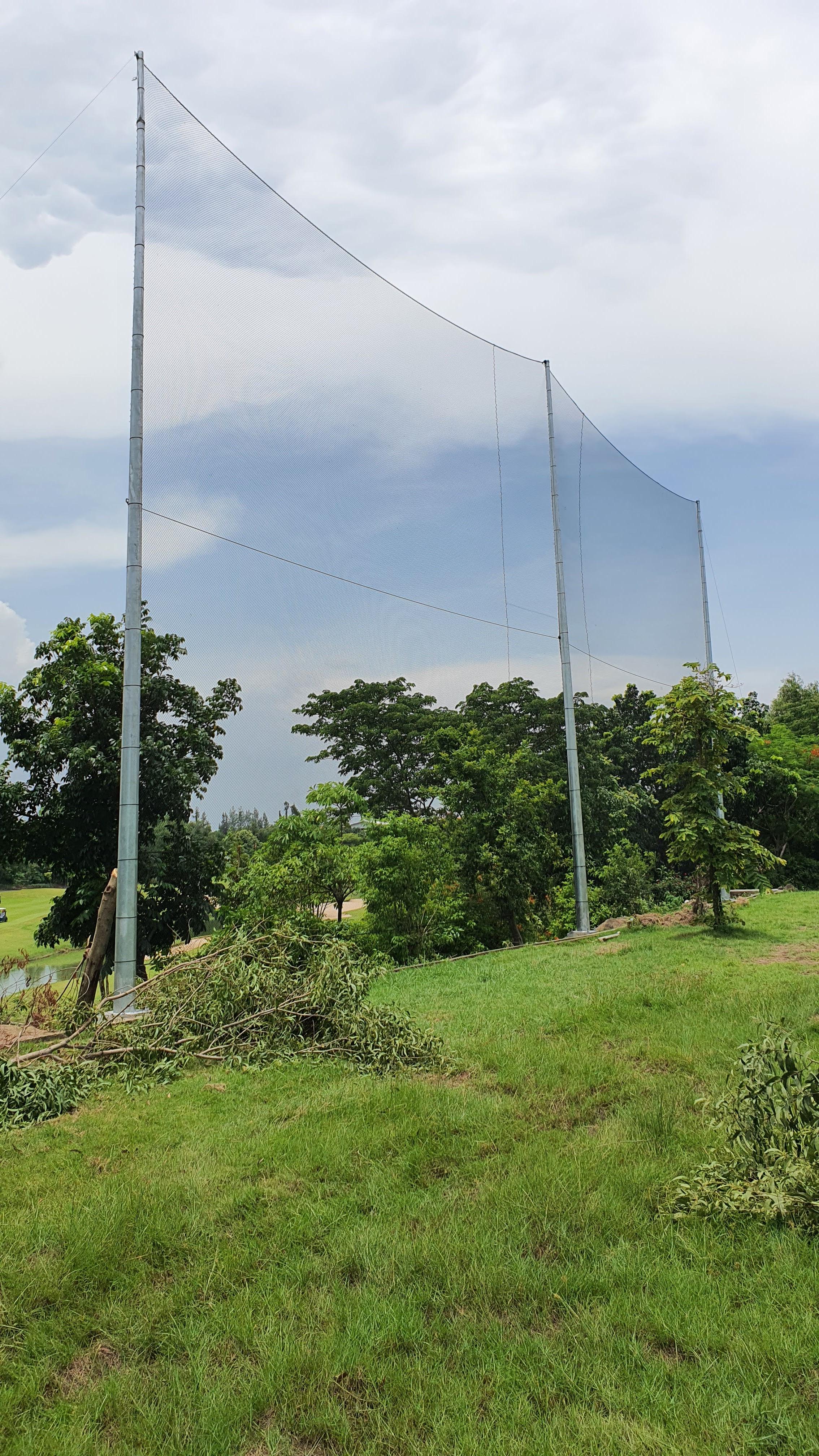 ตาข่ายไนล่อนรุ่นใหม่ กั้นลูกกอล์ฟสำหรับงานสนามกอล์ฟและสนามไดร์ฟ Driving range