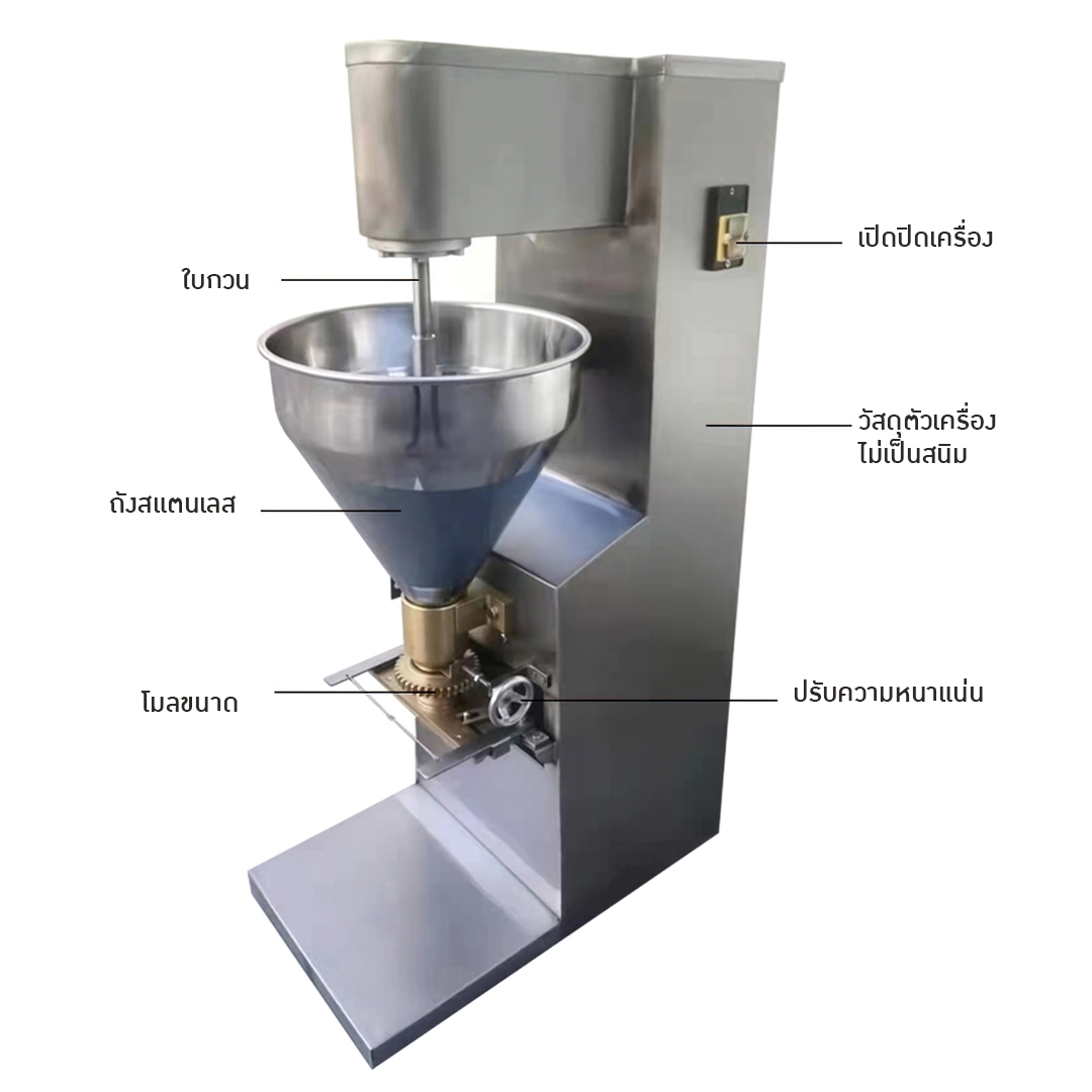 🌈15432 เครื่องทำลูกชิ้น สำหรับโรงงาน SME อัตโนมัติ เนื้อลูกชิ้นปลา หมู เนื้อ